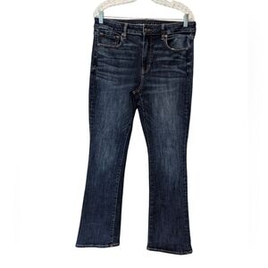 American Eagle Outfitters Women's Hi- Rise Skinny Kick Blue Jean Size 12